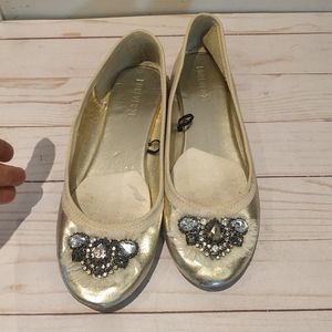 👠👠👠Gold flats by forever 21🌷👠🌺🌸